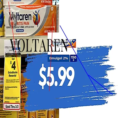 Prix voltaren actigo